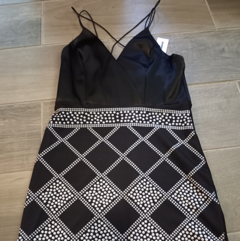 Woman's size S black tanktop mini dress